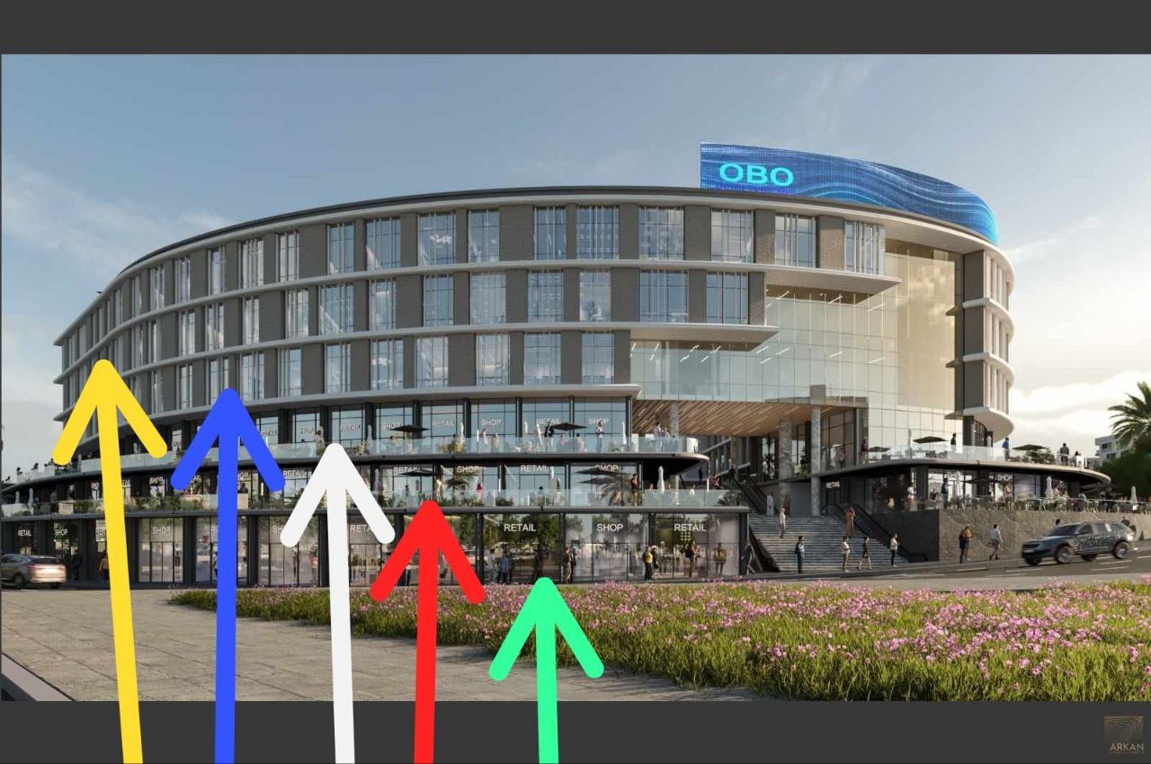 محلات ووحدات إدارية وطبية بمشروع OBO Down Town – العبور